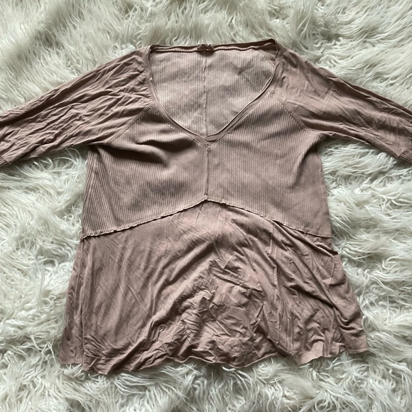 POL "Feel‎ the comfort" Long Sleeve Top in Cocoa - Picture 3 of 8